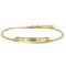 roman numeral  bar bracelet in 18k gold plating